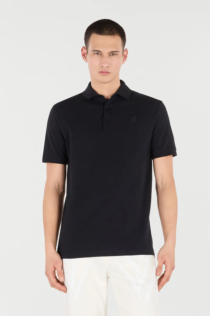 Polo With RC Monogram And Logo Embroidery