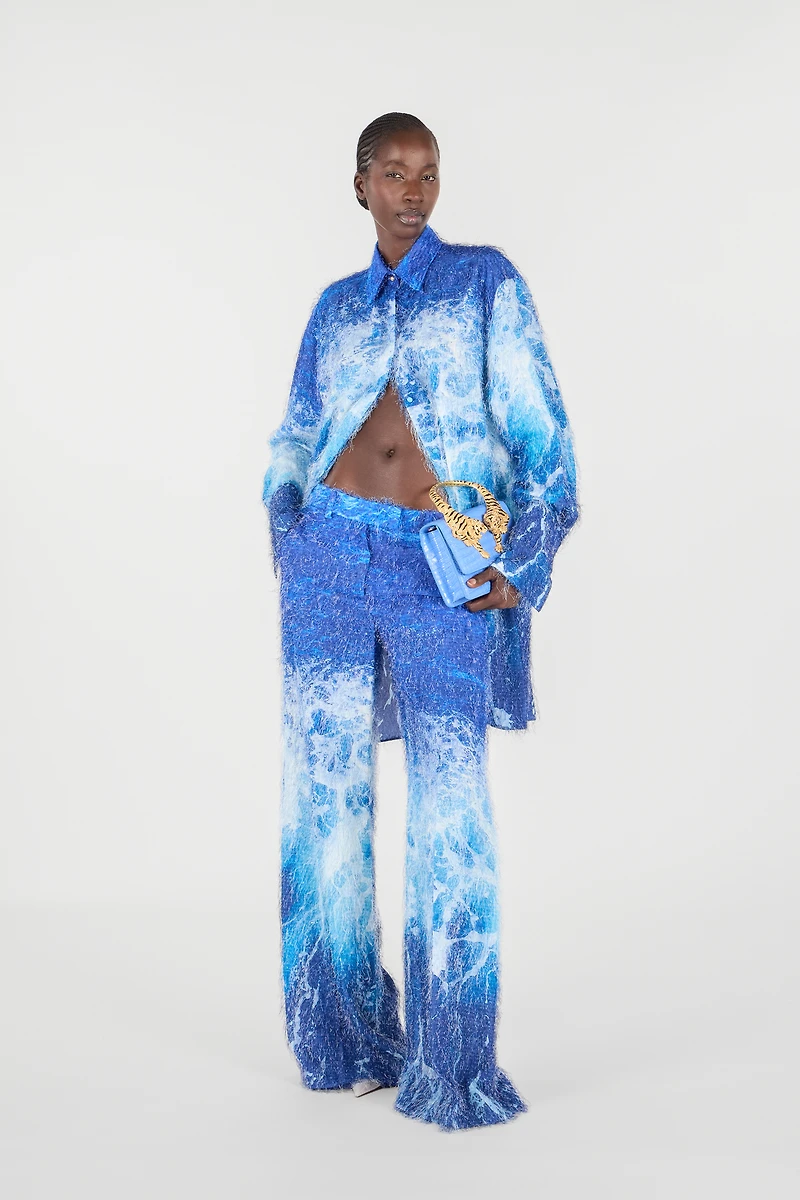 Stretto di Messina Print Trousers