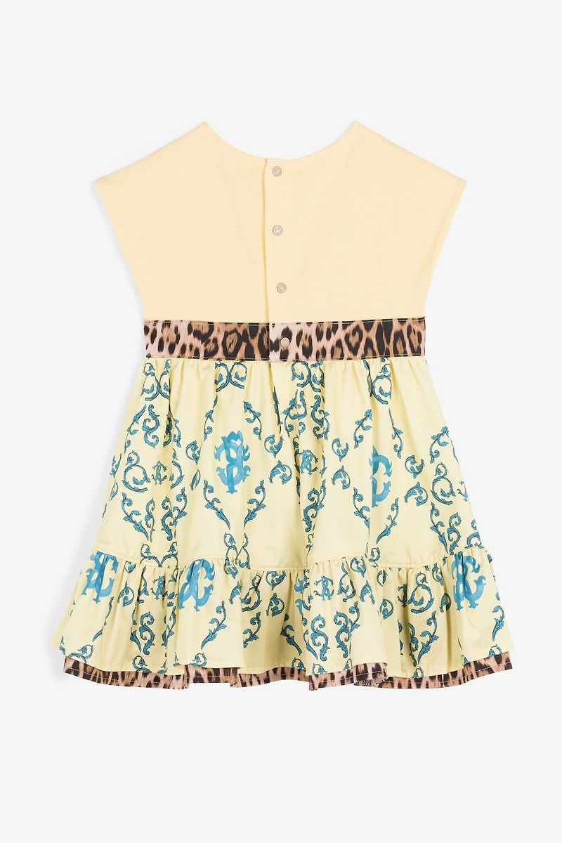 RC Monogram-Print Cotton Dress