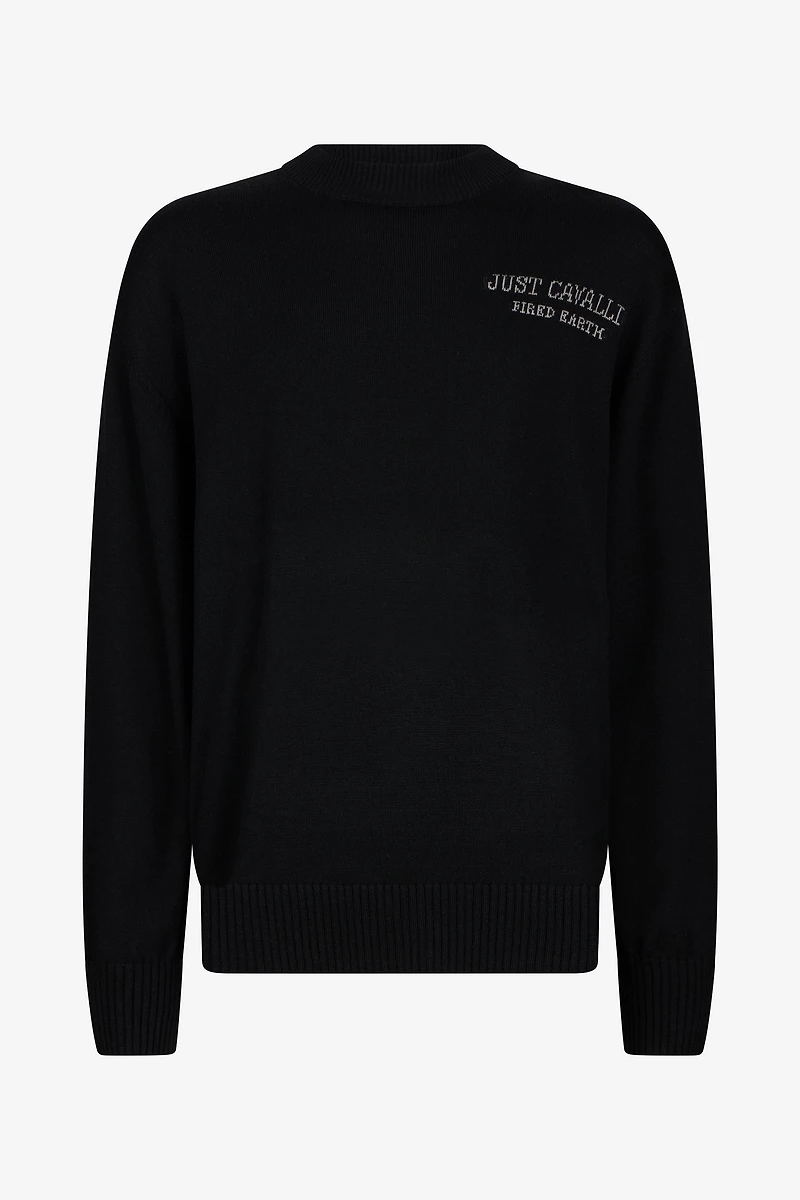 Sweater With Deer Motif