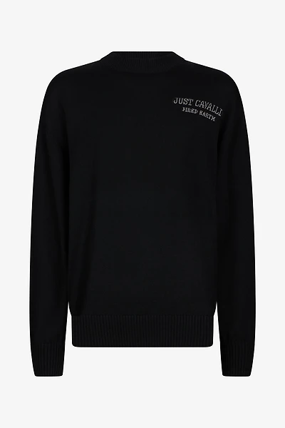 Sweater With Deer Motif