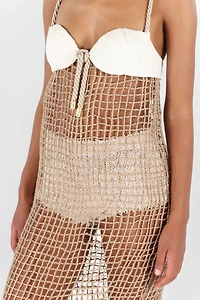 Crochet Detail Long Dress