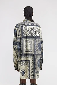 Bandana Print Dress Shirt