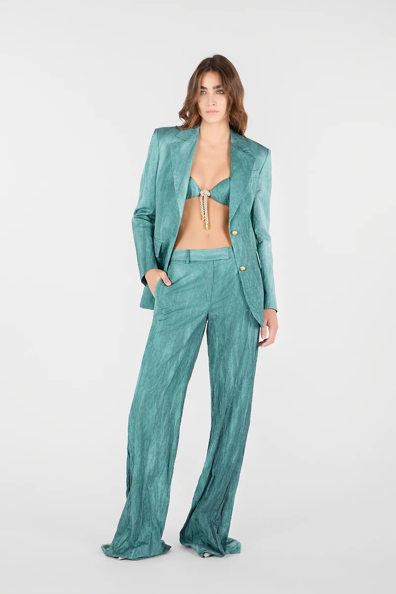 Single-breasted structured blazer