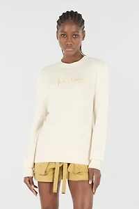 Sweater With Embroidered Logo