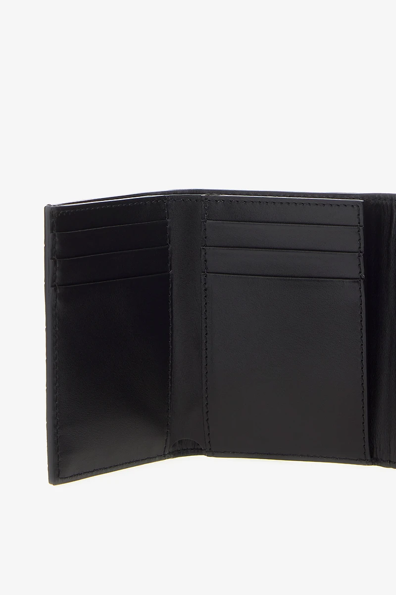 Black Croc-Effect Wallet