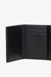 Black Croc-Effect Wallet