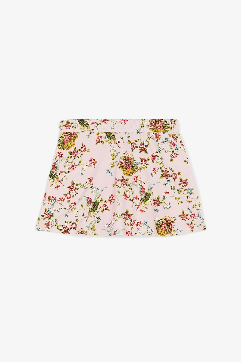 Floral-Print Skirt