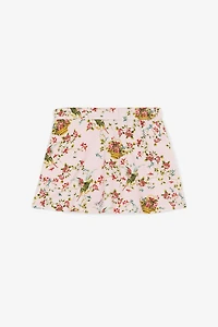 Floral-Print Skirt
