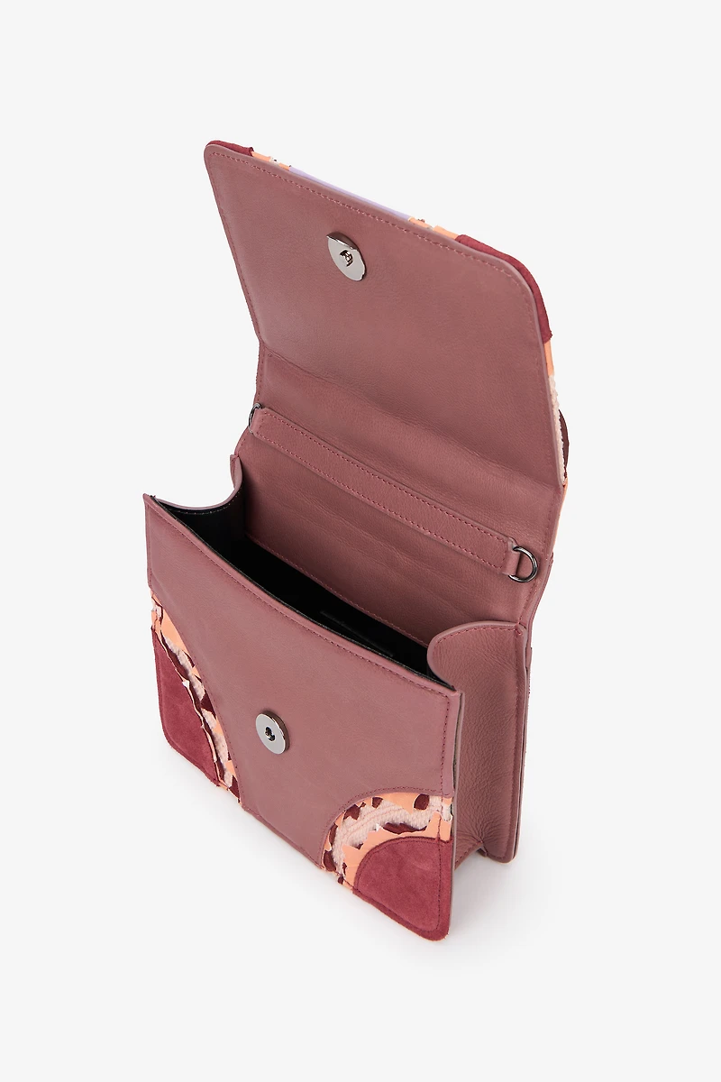 Small Pink Bag With Snakes