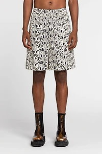 Logo-Print Cotton Shorts