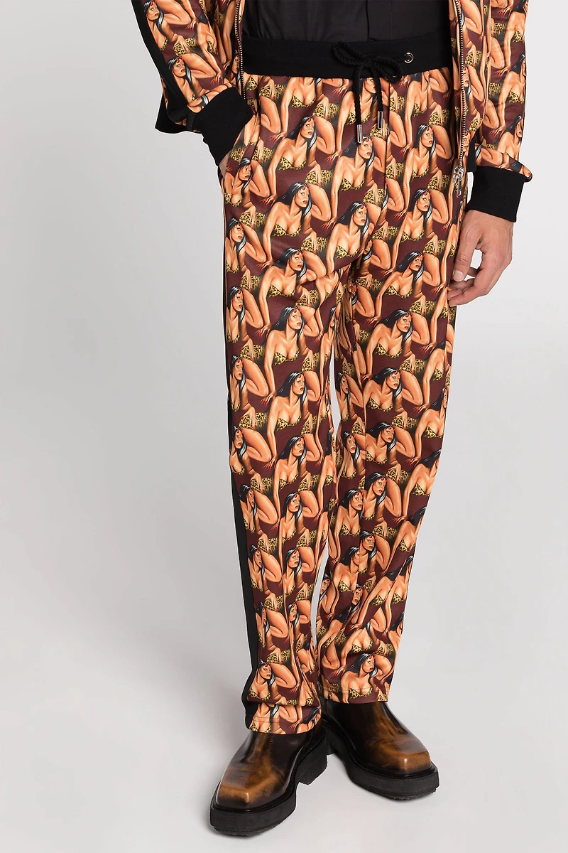 Graphic-Print Track Pants