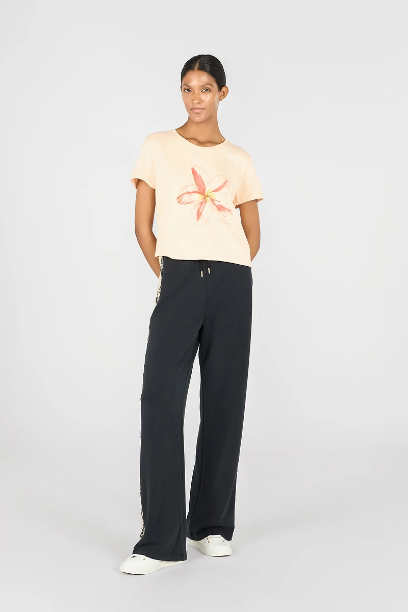 Flower print T-shirt