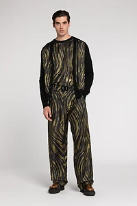 Freedom-Print Panelled Sweater
