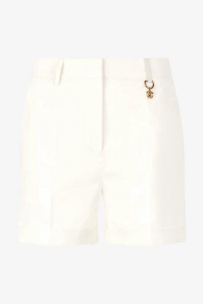 Solid-Color Python-Print Shorts