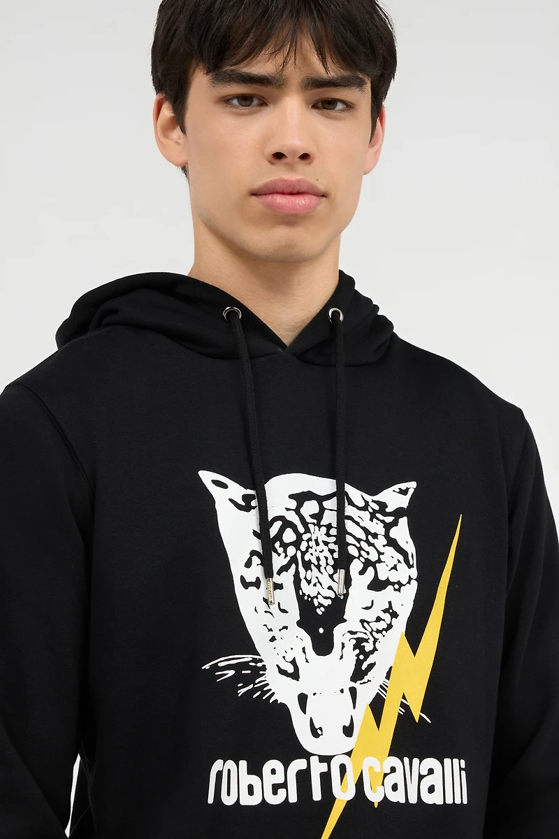Sweatshirt with Jaguar and Lightning