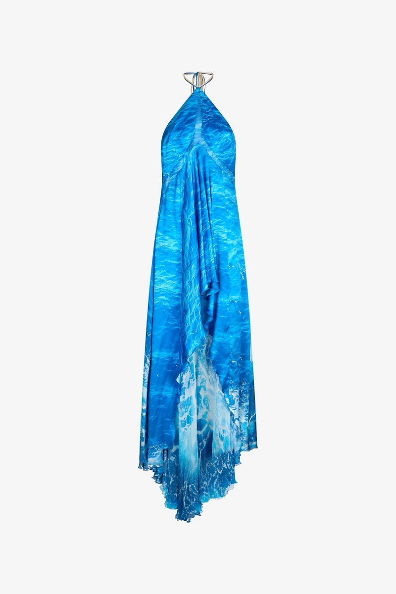 Silk Dress Stretto di Messina Print