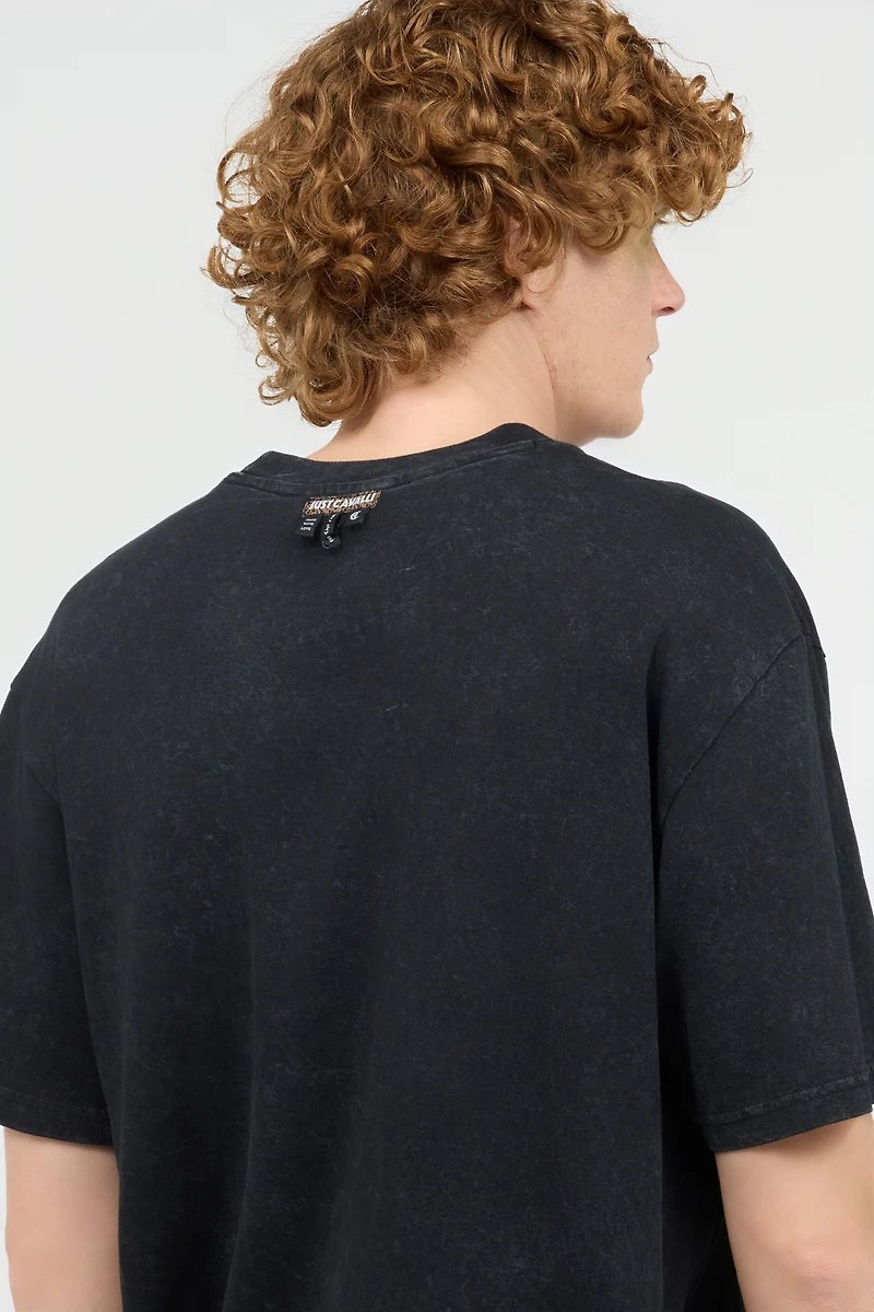 T-Shirt With JC Monogram Patch