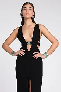 Cut-Out Maxi Dress