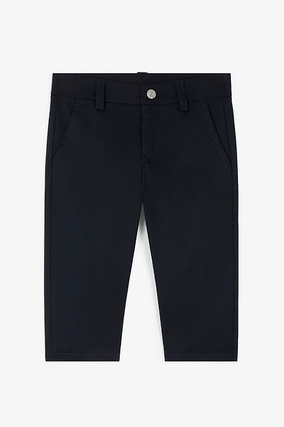 RC Monogram-Embroidered Cotton Trousers