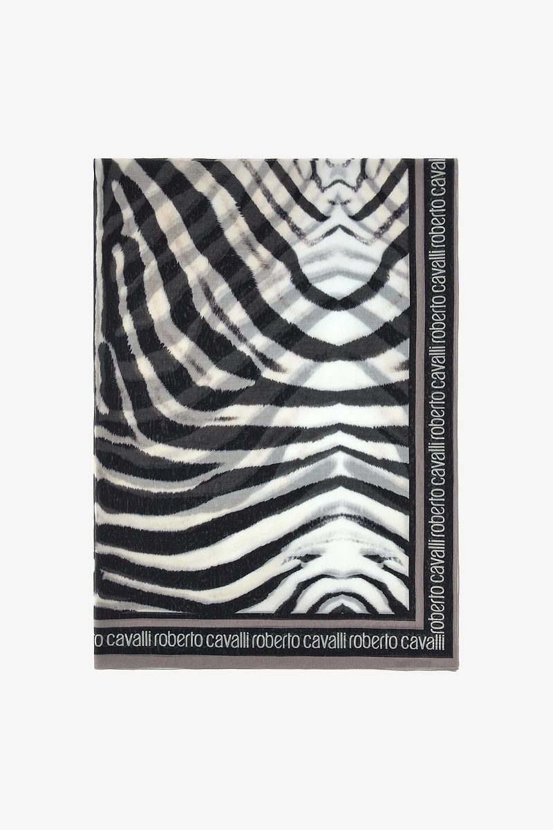Roberto Cavalli Stole with Zebra print