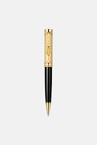 Roberto Cavalli Ballpoint Pen, Gold Color & Black Lacquer