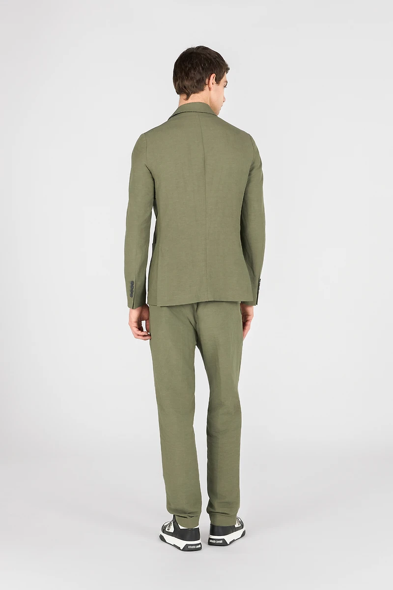 Green Double Breasted Suit