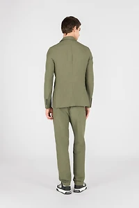 Green Double Breasted Suit