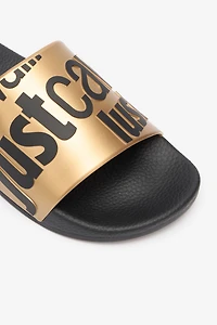 Slides With Lettering And Golden Band
