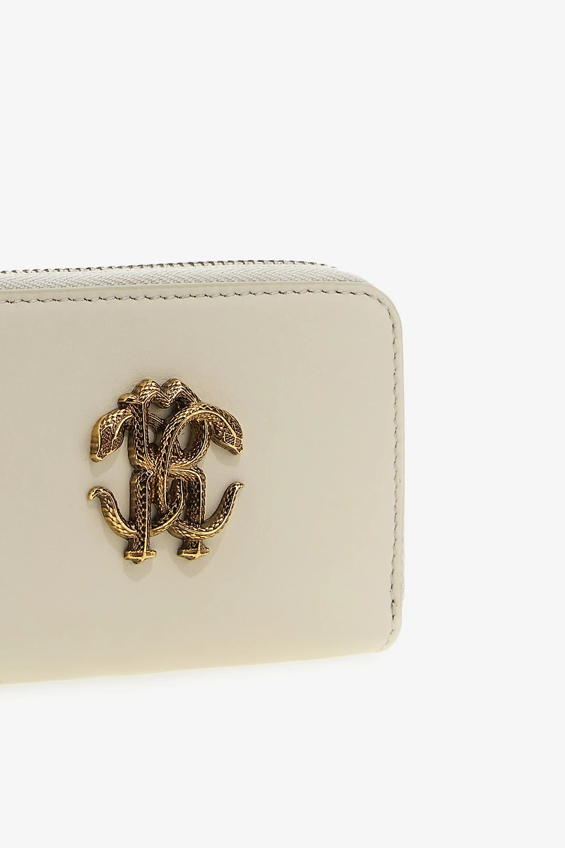 Small wallet with Monogram RC and zip