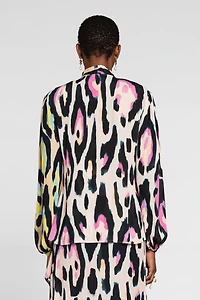 Jaguar-Print Top