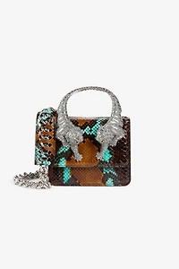 Small Roar Crystal-Embellished Shoulder Bag
