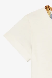 T-Shirt With RC Monogram And Golden Logos