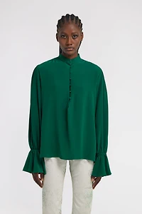 Mandarin collar Blouse
