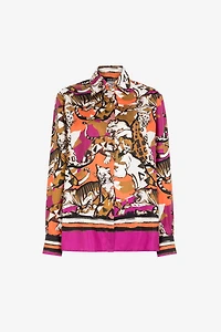 Wild Cat-Print Shirt