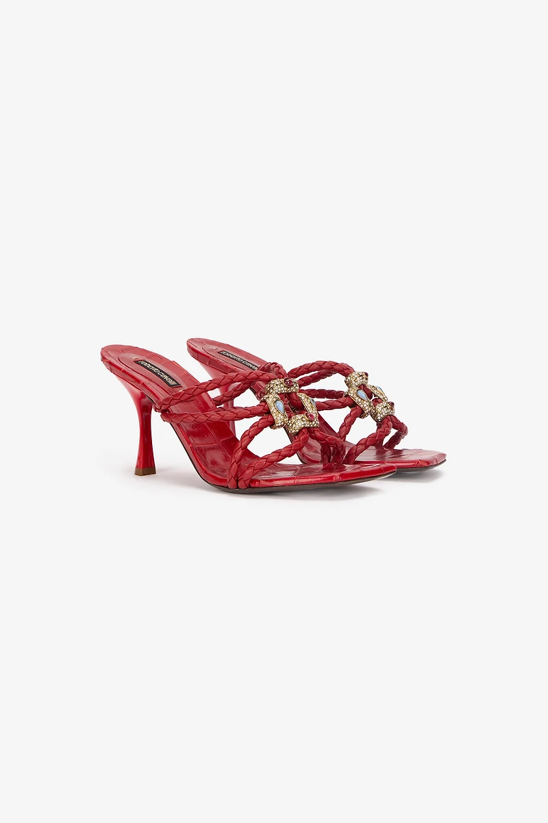 Sandals With Jewel Details