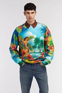 Hawaii print sweatshirt