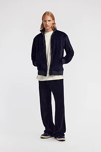 Zebra print sweatshirt with zip