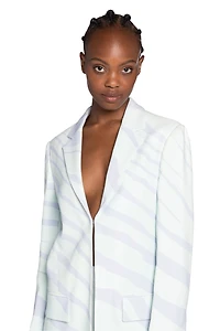Zebra-Print Blazer
