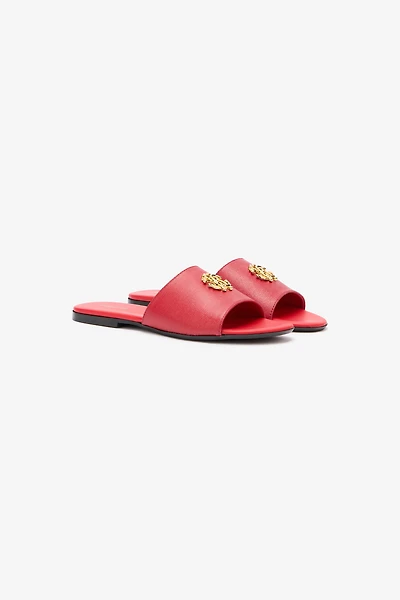 Red Sandal With Monogram RC