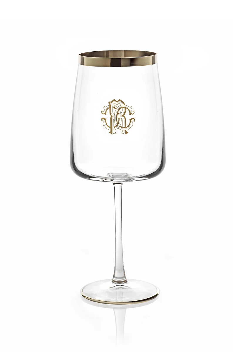 Monogram Platind 2 Water Goblets Set