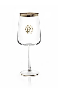 Monogram Platind 2 Water Goblets Set
