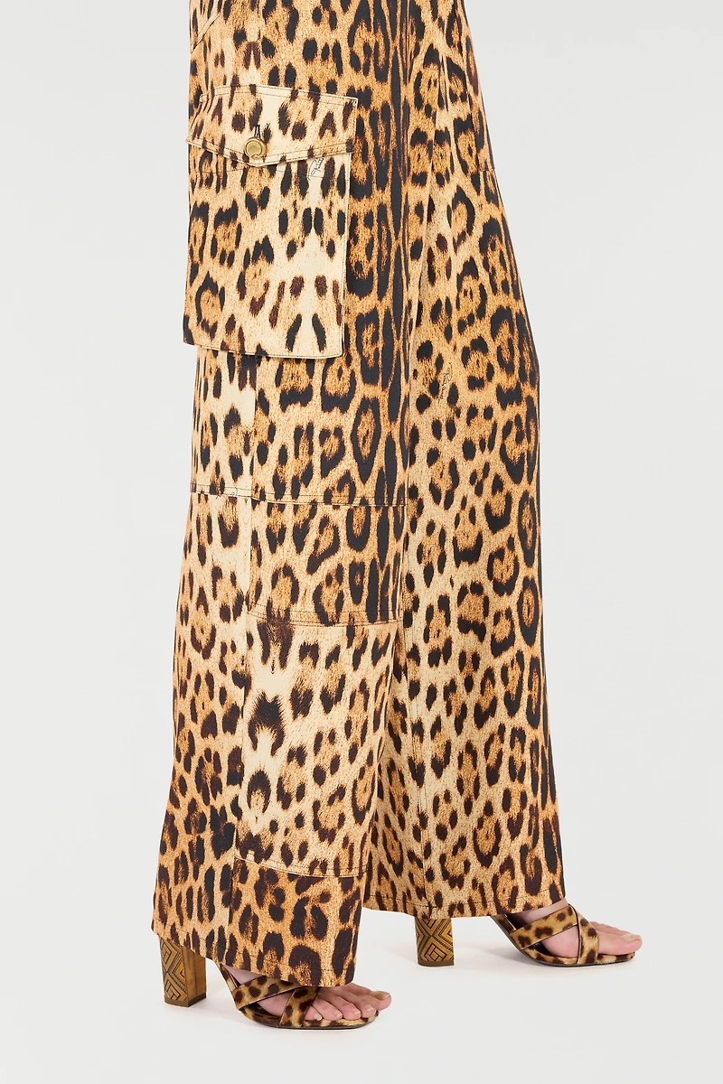 Pants With Jaguar Skin Print