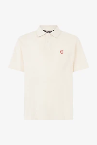 Polo Shirt With JC Monogram And Lettering