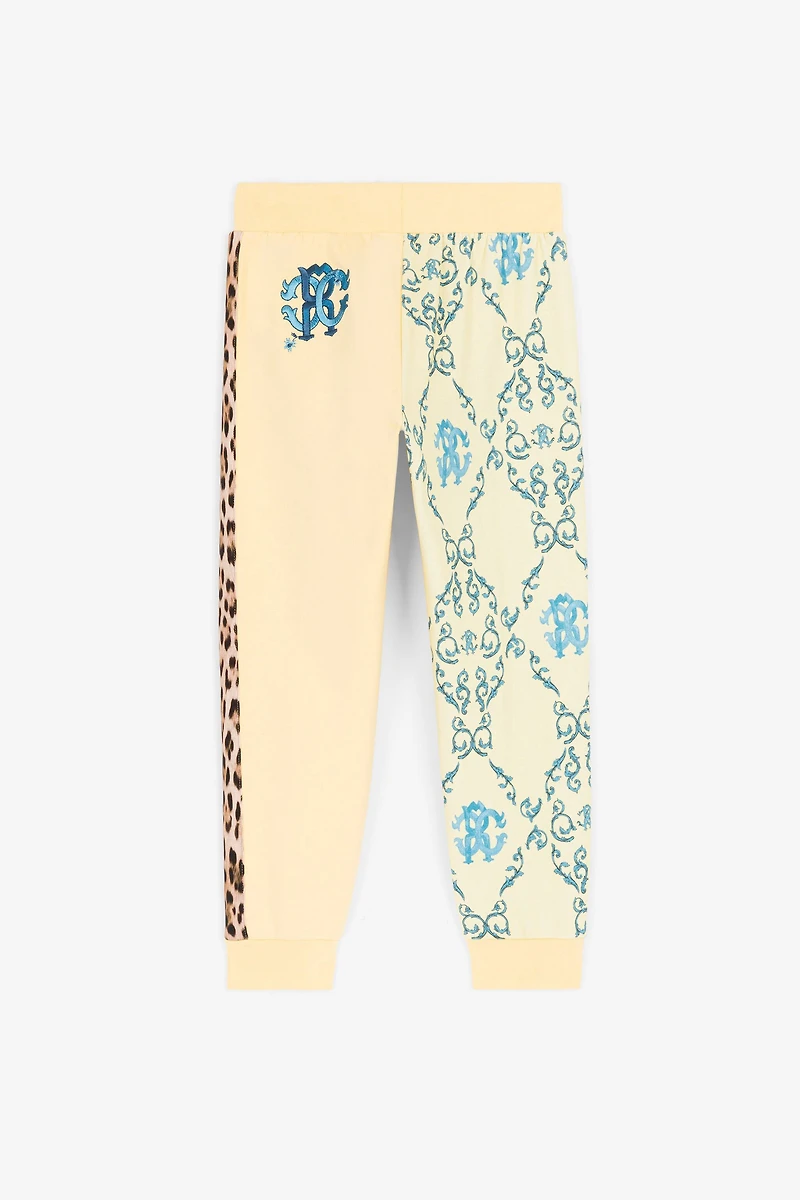 Leopard And Filigree-Print Sweatpants