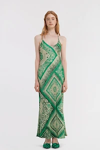 Bandana Print Slip Dress
