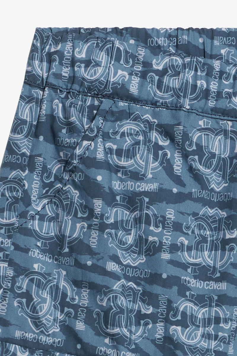 Cotton Shorts With All-Over Print
