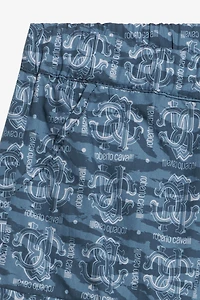 Cotton Shorts With All-Over Print