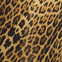 Long Silk Dress With Jaguar Skin Print