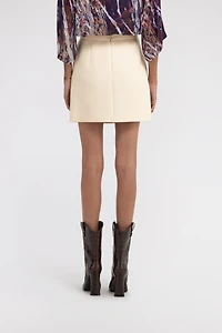 Skirt with jewels buttons